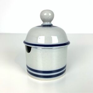 Dansk Blue Mist Container Lid Jar Niels Refsgaard NR Japan Grey Blue Vtg
